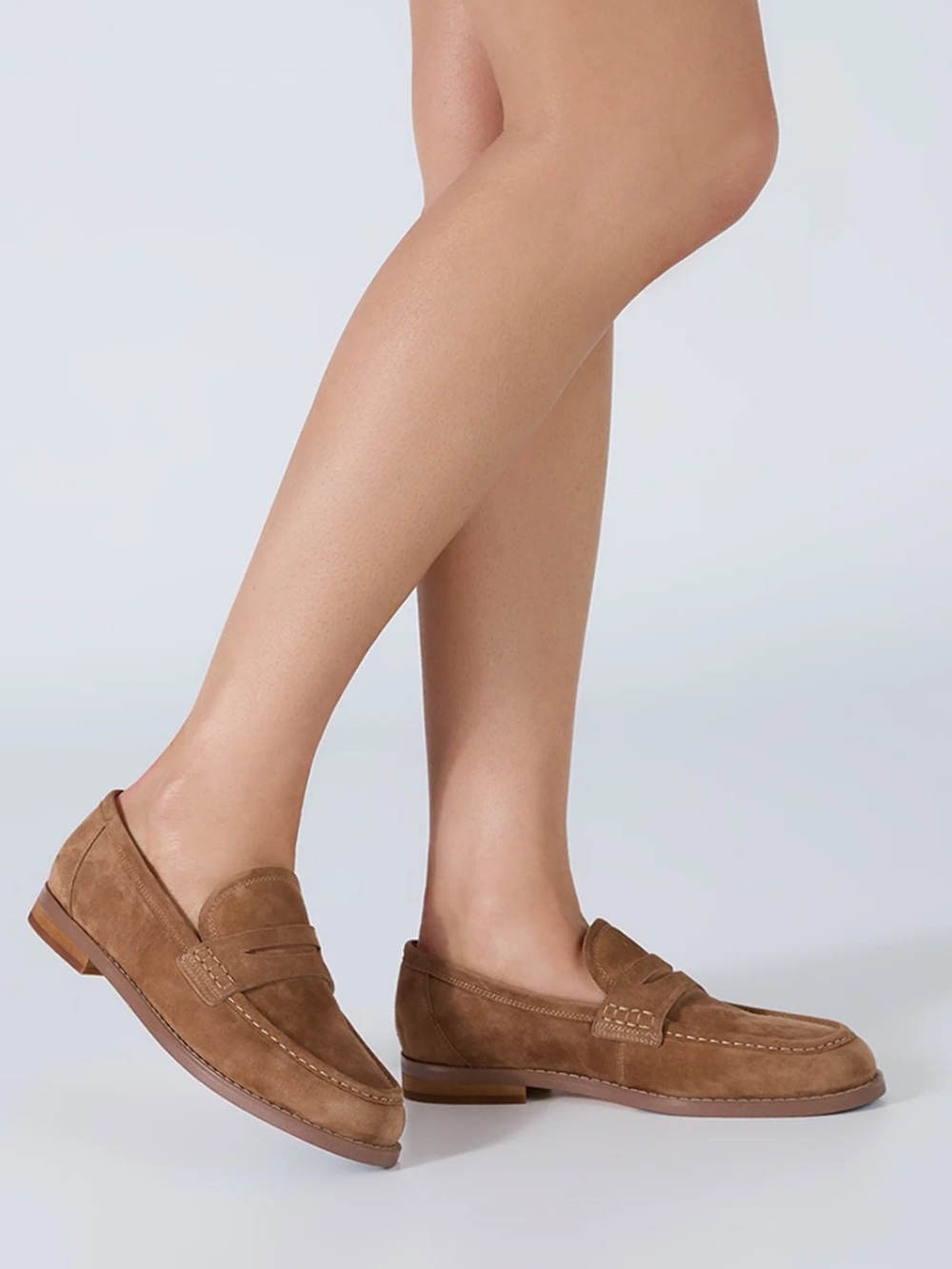 Tony Bianco Zac Brown Taupe Suede Loafers